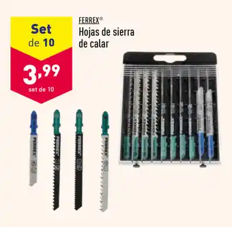 ALDI Ferrx Hojas de sierra de calar, set de 10 oferta