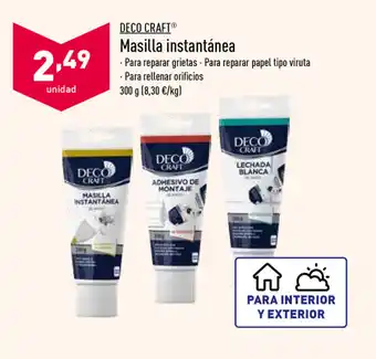 ALDI Deco Craft Masilla instantánea 300g oferta