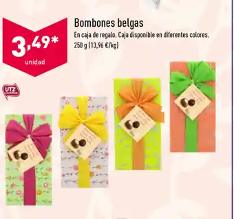 ALDI Bombones belgas 250g oferta