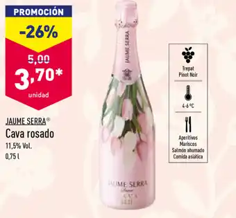ALDI Jaume Serra Cava rosado 0,75 l oferta