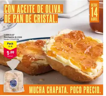 ALDI El Horno De Aldi Minichapatas de cristal 4 x 52g oferta