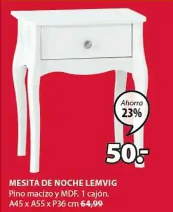 JYSK Mesita De Noche Lemvig oferta