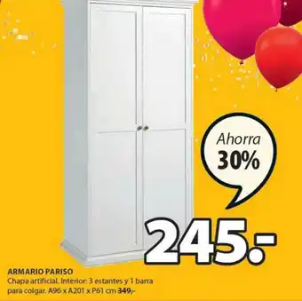 JYSK Armario Pariso oferta