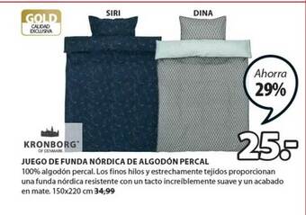 JYSK Juego De Funda Nórdica De Algodón Percal oferta