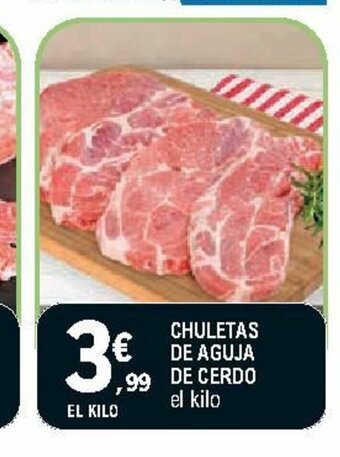 E.Leclerc Chuletas De Aguja De Cerdo oferta