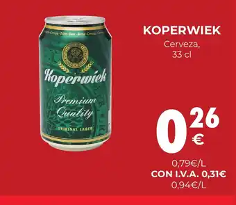 CashDiplo KOPERWIEK Cerveza, 33 cl oferta