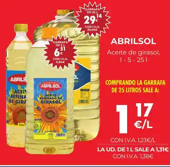 CashDiplo ABRILSOL Aceite de girasol oferta