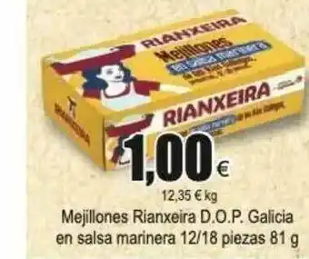 FROIZ Mejillones Rianxeira D.o.p. Galicia En Salsa Marinera 81g oferta