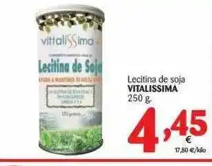 Alimerka Lecitina De Soja Vitalissima 250g oferta