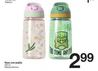 Zeeman Zeeman Vaso con pajita 450ml oferta