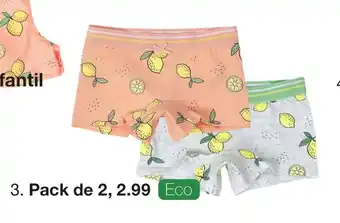 Zeeman Zeeman Bóxer infantil Pack de 2 Tallas 92-128 oferta