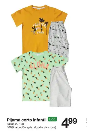 Zeeman Zeeman Pijama corto infantil Tallas 92-128 oferta