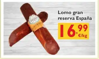 Supermercados La Despensa España Lomo gran reserva oferta