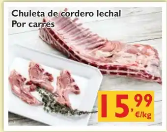 Supermercados La Despensa Chuleta de cordero lechal Por carres oferta