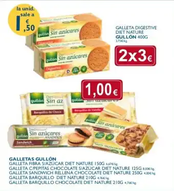 Supermercados La Despensa Gullón Galleta Digestive Diet Nature 400g oferta