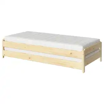 IKEA UtÅker Cama apilable +2 colchones, pino/Åfjäll Firmeza media, 80x200 cm oferta