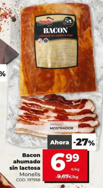 Dia Monells Bacon ahumado sin lactosa oferta
