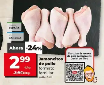 Dia Formato familiar Jamoncitos de pollo oferta