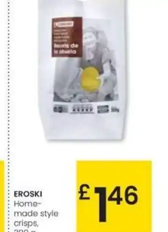 Eroski EROSKI Home-made style crisps oferta