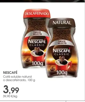 Supermercados Plaza NESCAFÉ Café soluble natural oferta