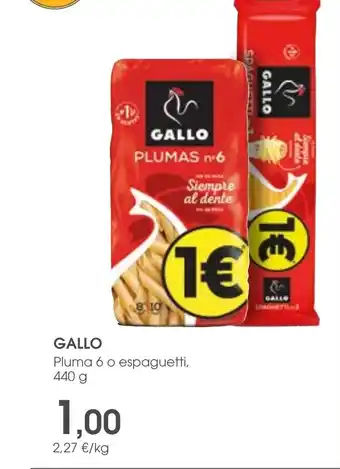 Supermercados Plaza GALLO Pluma 6 o espaguetti, 440 g oferta