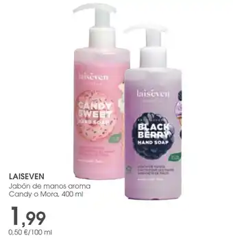 Supermercados Plaza LAISEVEN Jabón de manos aroma Candy o Mora, 400 ml oferta