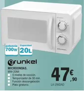 E.Leclerc MICROONDAS. MW-20MI oferta