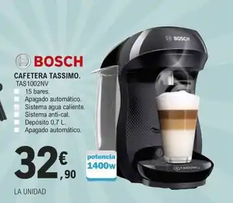 E.Leclerc CAFETERA TASSIMO. TAS 1002NV oferta