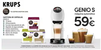 E.Leclerc CAFETERA DE CÁPSULAS. GENIO S oferta