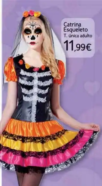 Toy Planet Catrina Esqueleto T. ùnica Adulto oferta