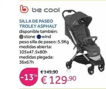 Prénatal Silla De Paseo Troley Asphalt Be Cool oferta