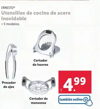 Lidl Utensilios de cocina de acero inoxidable oferta