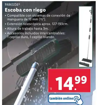 Lidl Escoba con riego oferta