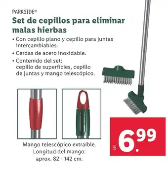 Lidl Set de cepillos para eliminar malas hierbas oferta