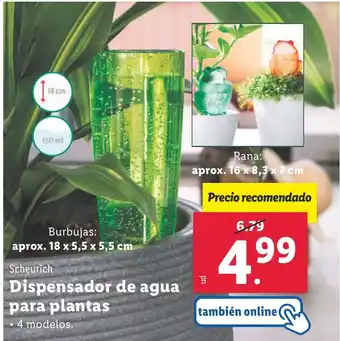 Lidl Dispensador de agua para plantas oferta