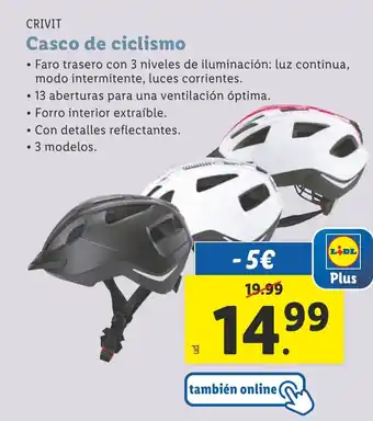 Lidl Casco de ciclismo oferta