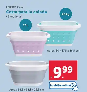 Lidl Cesta para la colada oferta