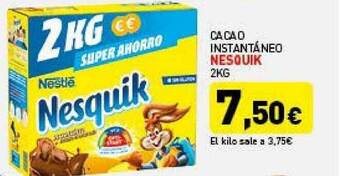Hiperber Cacao Instantáneo Nesquik oferta