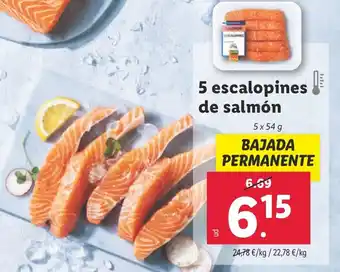 Lidl 5 escalopines! de salmón oferta