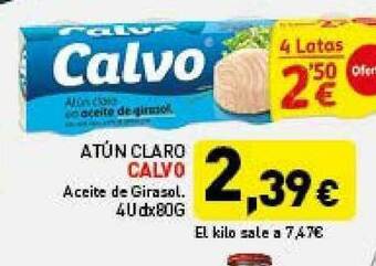 Hiperber Atun Claro Calvo Aceite De Girasol oferta
