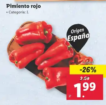 Lidl Pimiento rojo Categoría: I. oferta