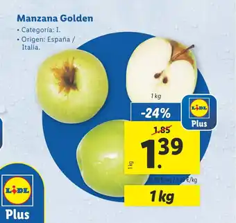 Lidl Manzana Golden Categoría: I. Origen: España / Italia. oferta