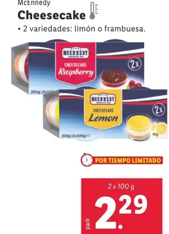 Lidl McEnnedy Cheesecake oferta