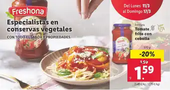 Lidl Tomate frito con cebolla oferta