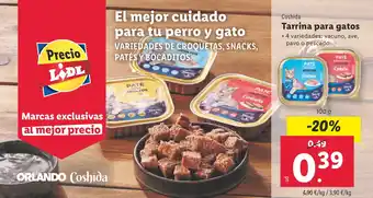 Lidl Tarrina para gatos oferta