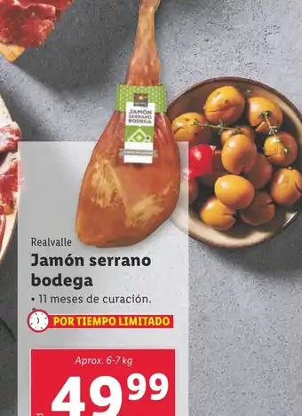 Lidl Jamón serrano bodega oferta