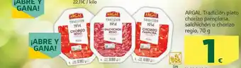 HiperDino Argal Tradición Plato Chorizo Pamplona Salchichón O Chorizo Regio oferta