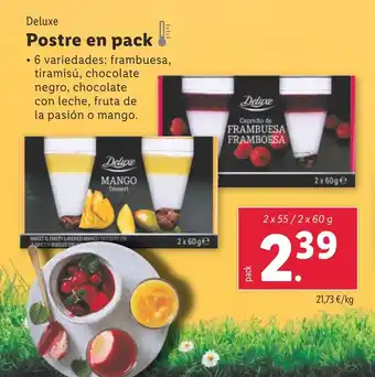 Lidl Postre en pack! oferta