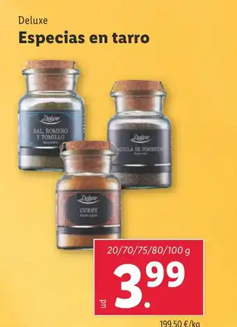 Lidl Especias en tarro oferta