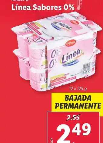 Lidl Línea Sabores 0% oferta